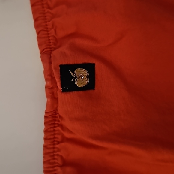 VTG APPLE BOTTOMS Coral Button Down Off Shoulder Babydoll Blouse XL - Picture 8 of 12